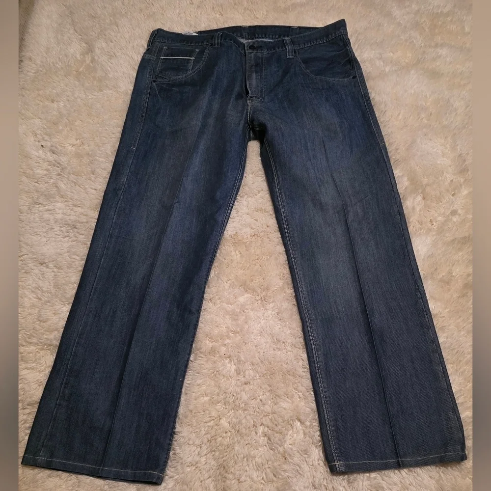 Levi's 569 Loose Straight Fit Medium Wash Men's Blue Jeans 38x34